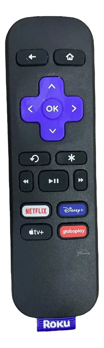 Controle Remoto Para Roku Tv Express Botão Disney