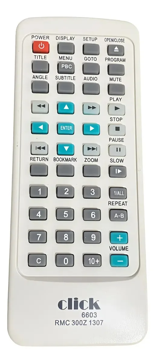 Controle Remoto para DVD Player Click RMC 300Z
