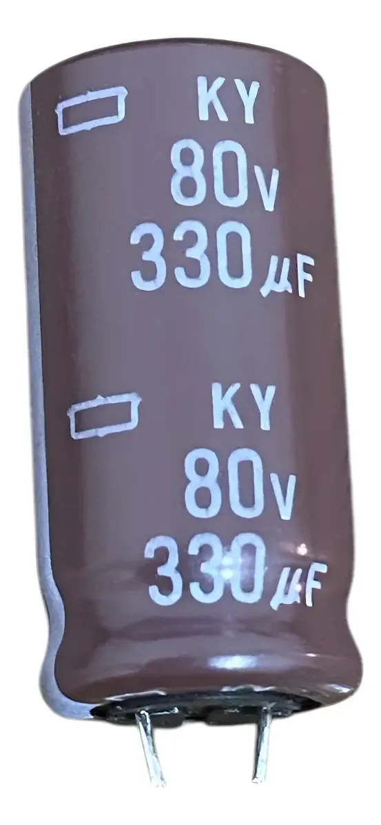 Kit 10 Capacitores Eletrolíticos 330uF 80V 105°C K&Y Eletrônica