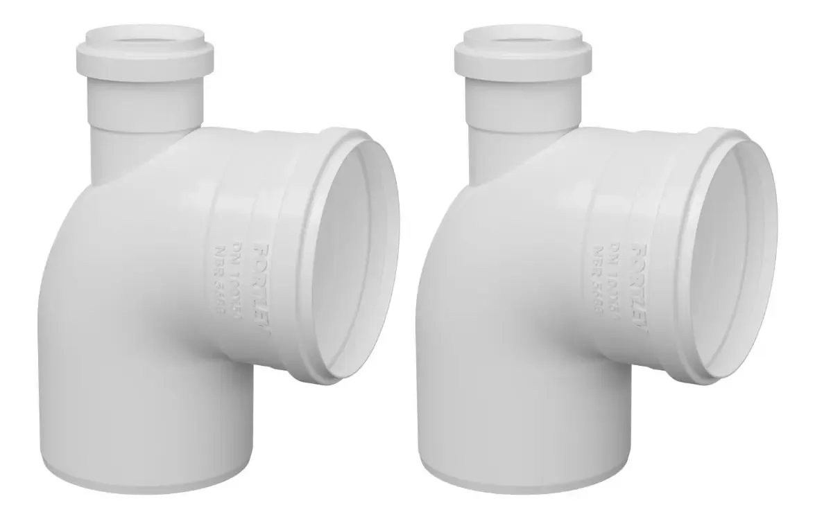 Joelho 90° Esgoto Com Visita 100x50mm Encanamento 2und
