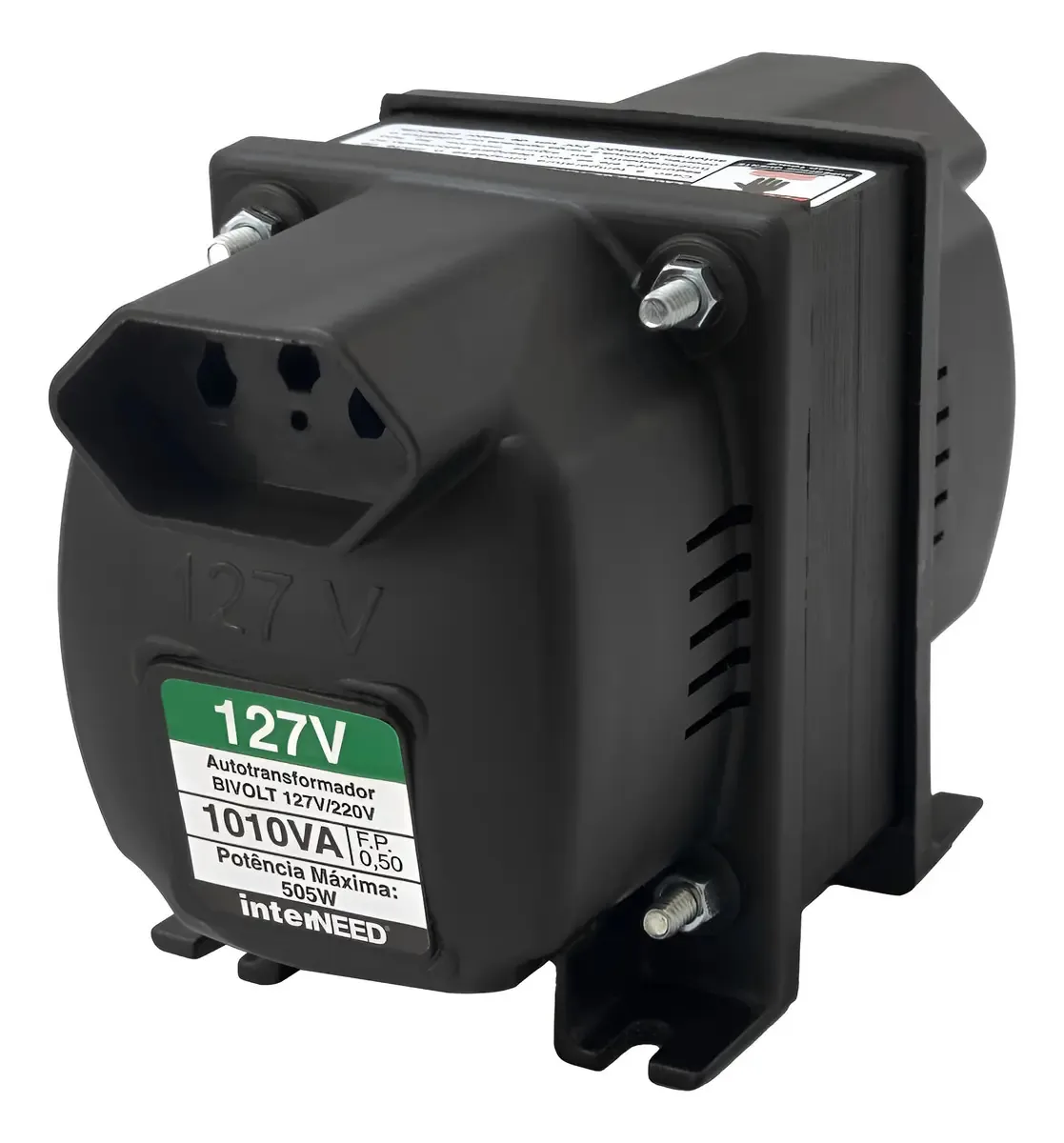 Autotransformador Interneed 1010VA Bivolt Preto