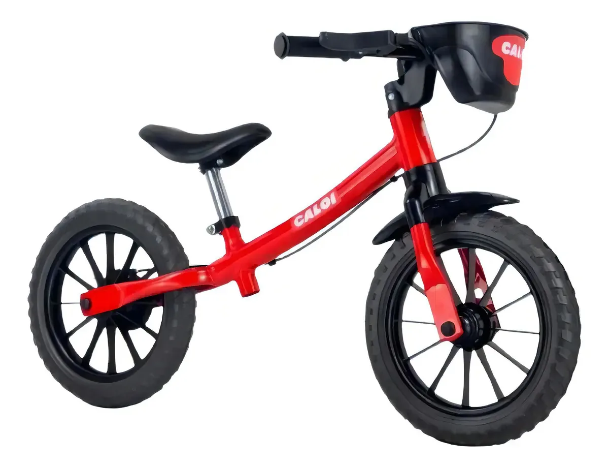 Bicicleta sem pedais Caloi Balance Bike aro 12 - vermelho