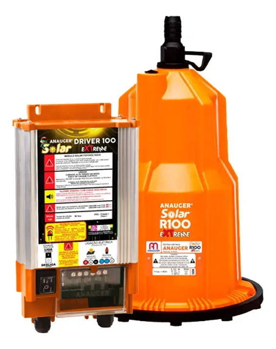 Bomba Solar Anauger R100 Reservatório Até 40m Ou 8.600 L/dia