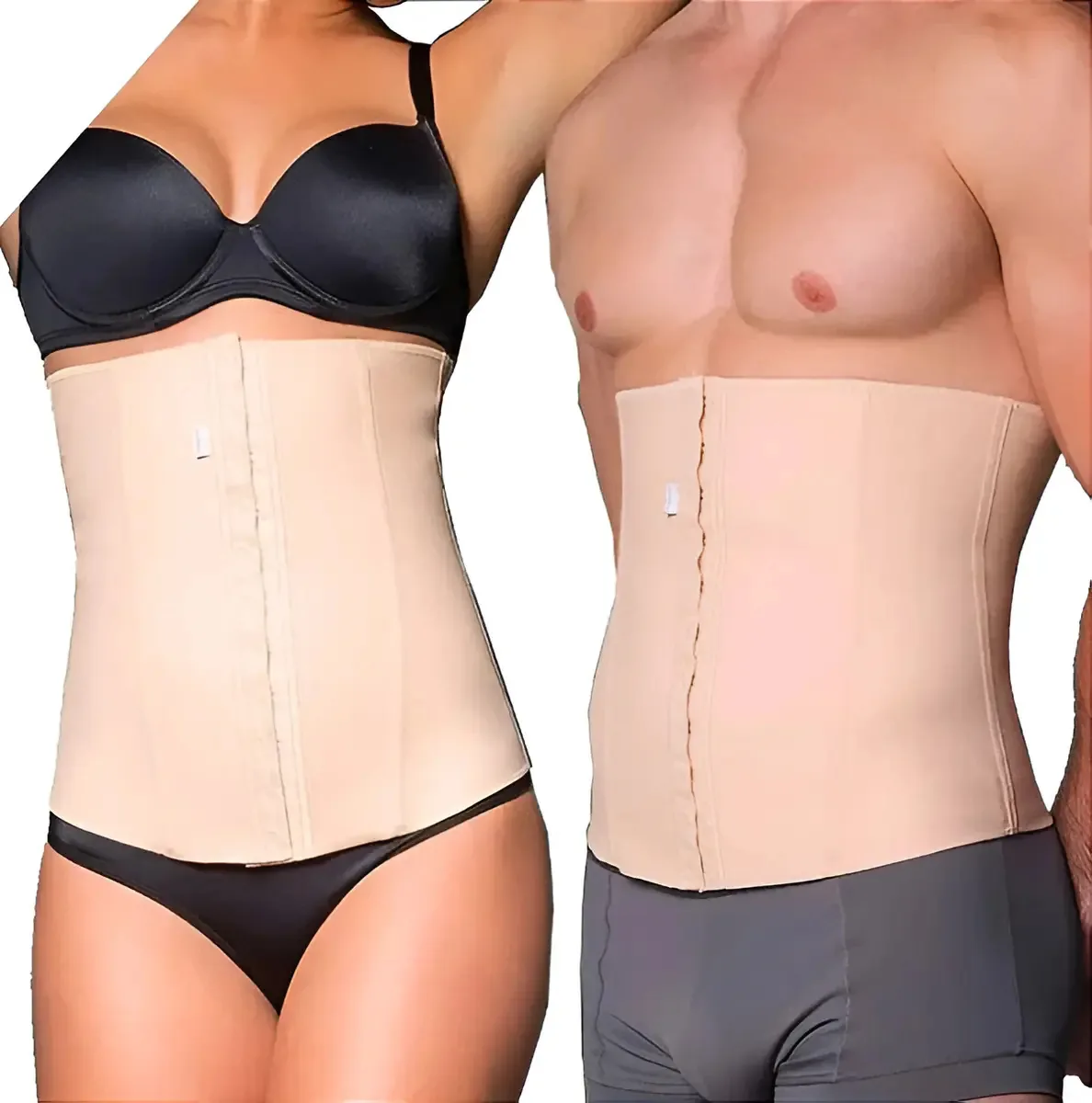 Cinta Modeladora Unissex Cor Bege Tamanho Gg