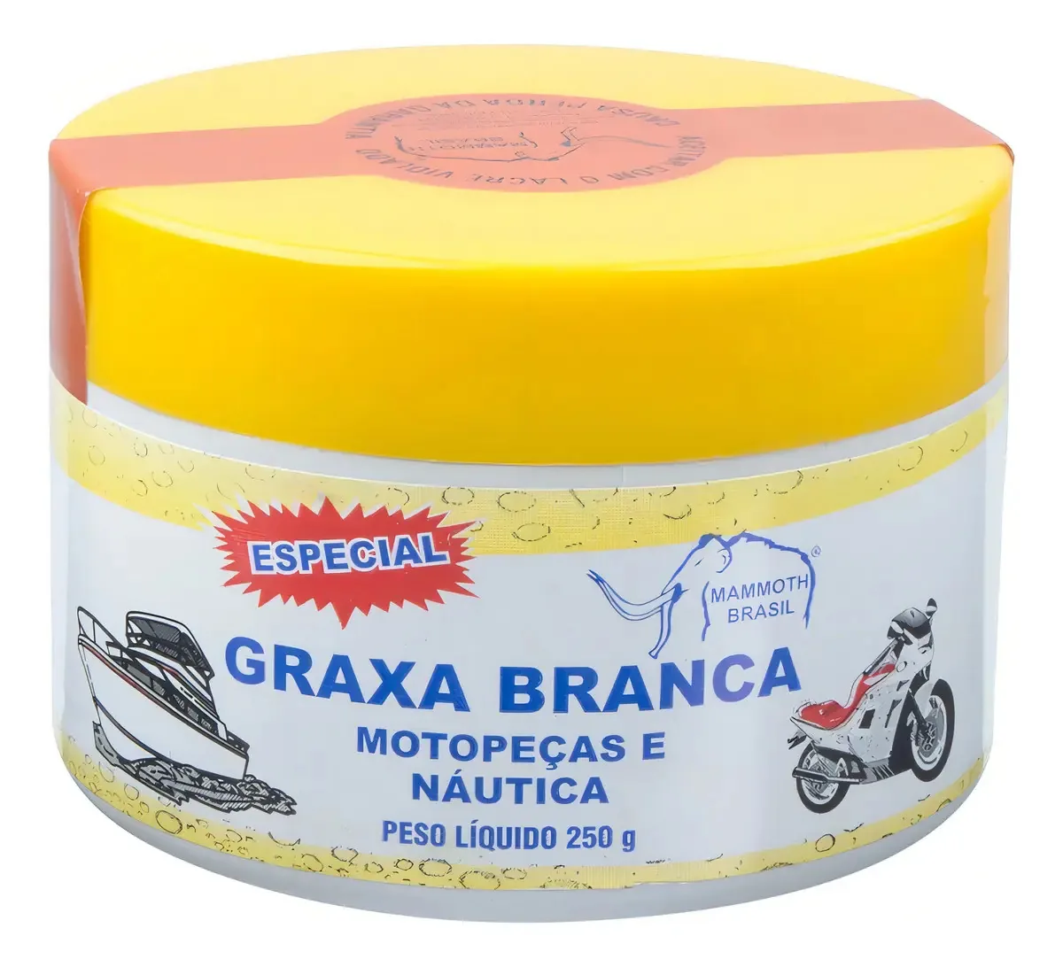 Graxa Branca Especial Para Moto Peças Náutica Automotiva 2