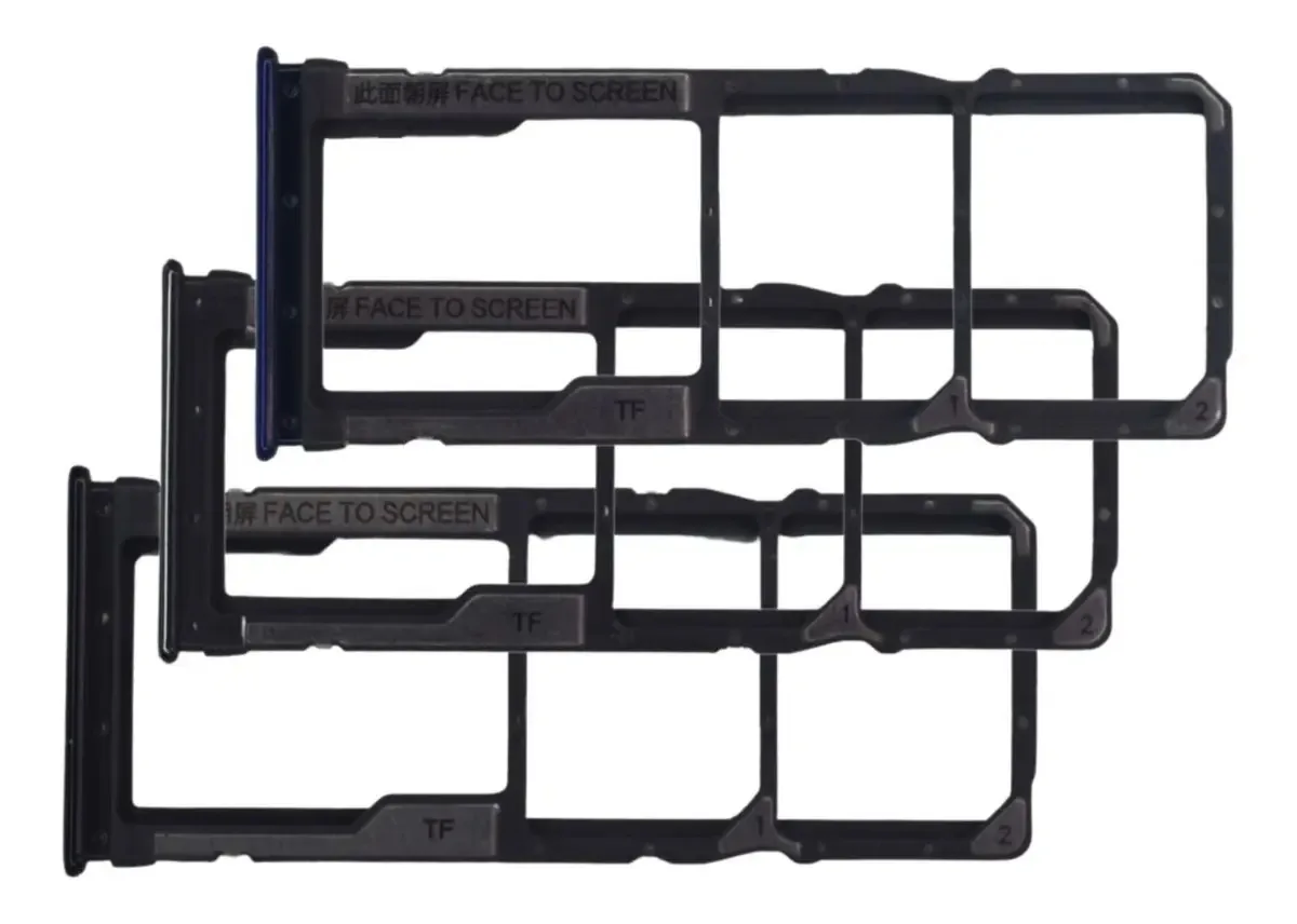 Gaveta Chip Bandeja Slot Sim Card Compatível Redmi Note 8 Cor Preto