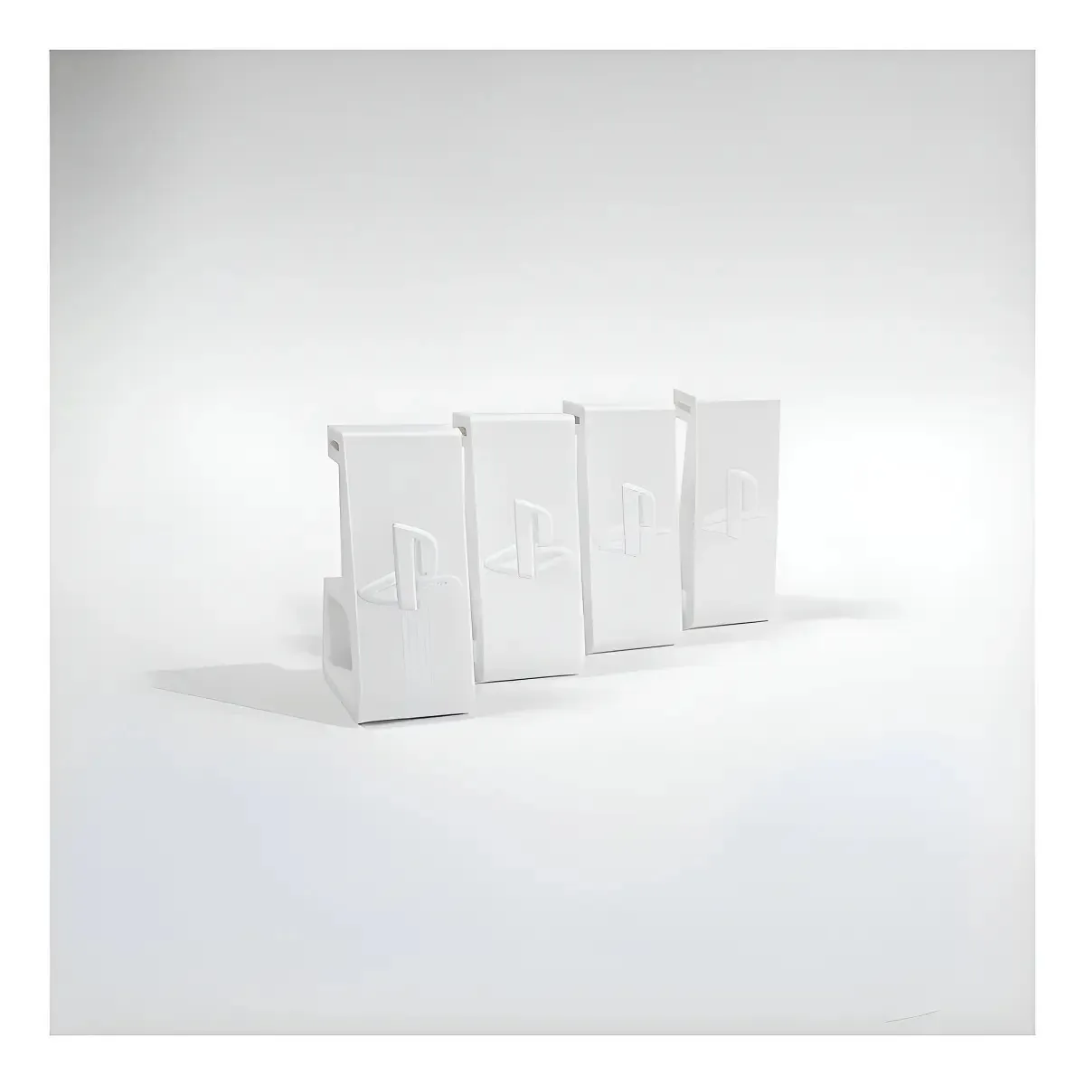 Suporte Mesa 3DPRINTMIX PS4 Slim Branco Para Organização e Estabilidade