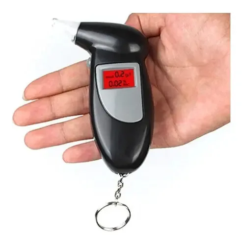 Bafometro Digital Profissional Medidor Alcool Teste Preto