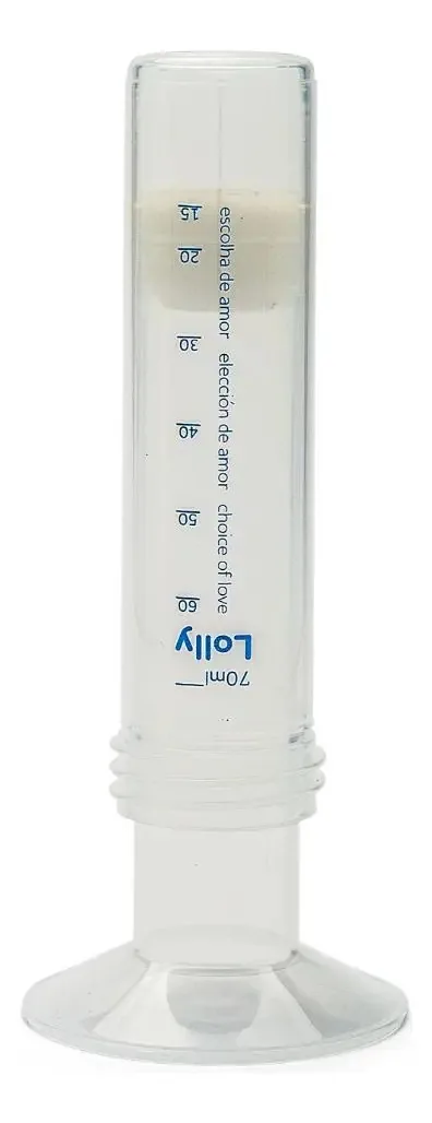Extrator Materno Silicone - Lolly Transparente 17x8x8cm