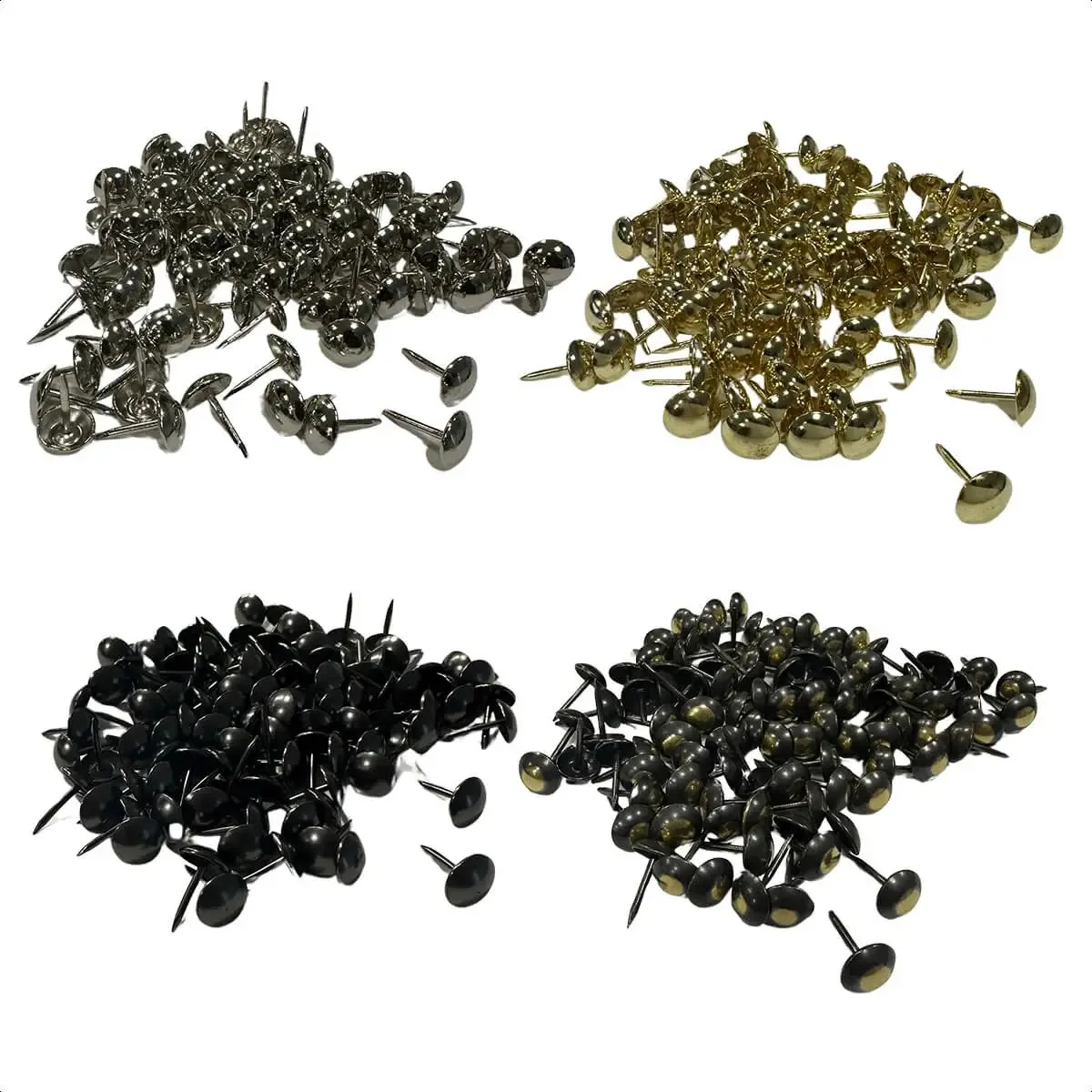 Kit 100 Tachas Tapeceiro Cabeceiras Cortiça Acabamento Cor Fumê