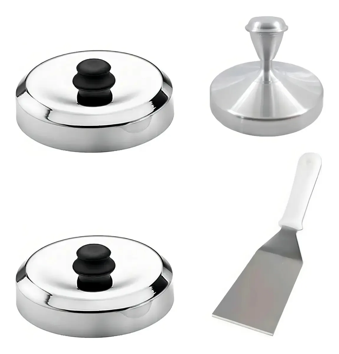 Kit Modelador Hambúrguer + Abafador + Espátula - 12cm