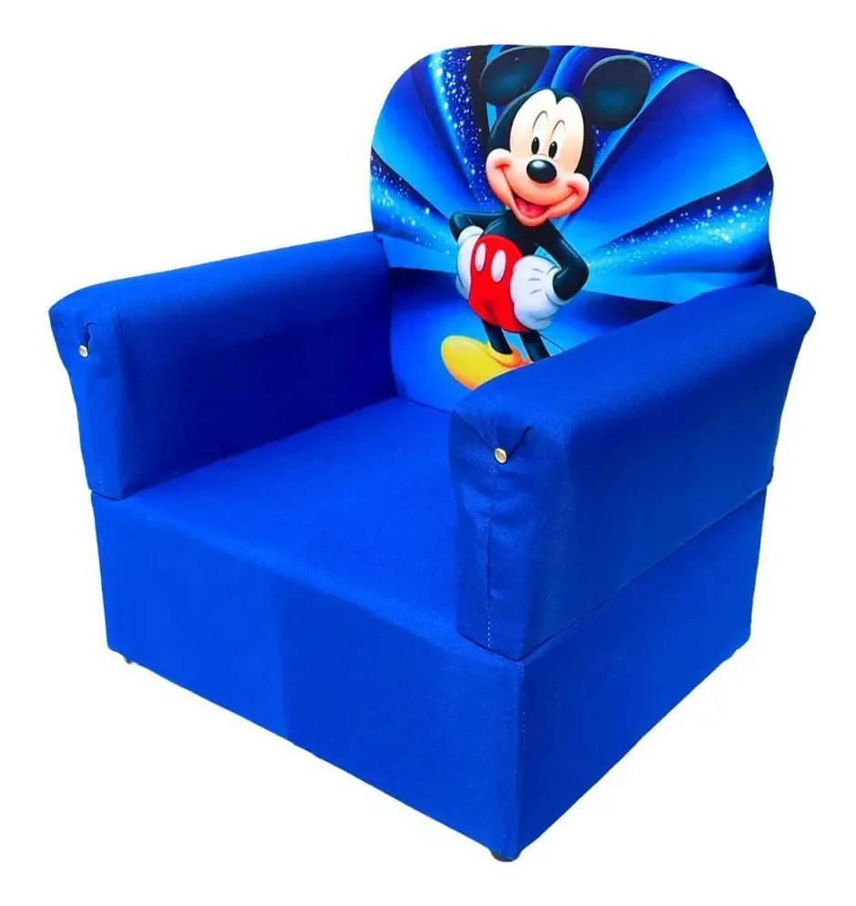Mini Puff Sofa Kids Infantil Poltrona Sofazinho Bebe Mickey