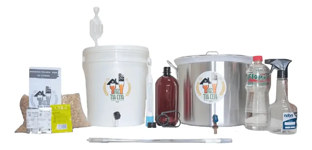 Kit Cervejeiro Biab Econômico Produção Cerveja Iniciante 10l