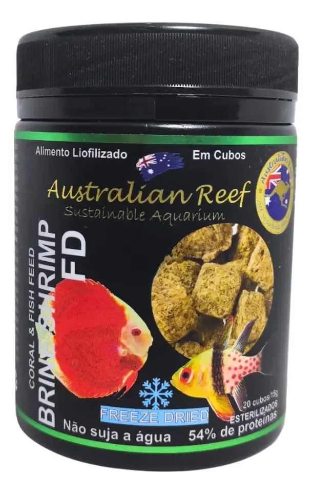 Australian Reef Brine Shrimp Fd Artemia Alimento Peixes 15g