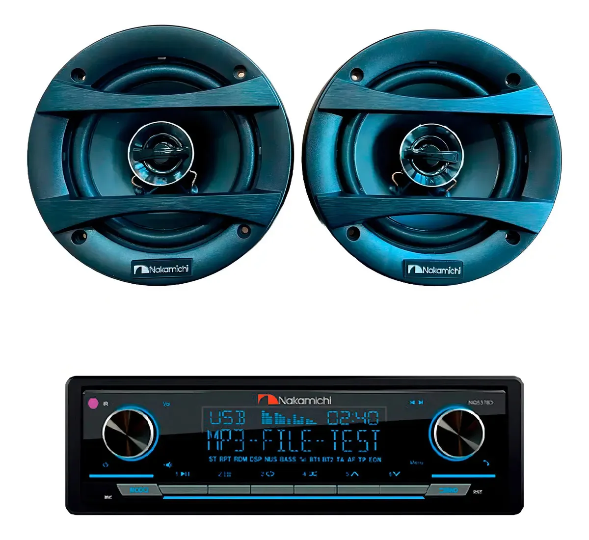 Som Automotivo 5 + Rádio Mp3/bt/usb Nq537bd Nakamichi