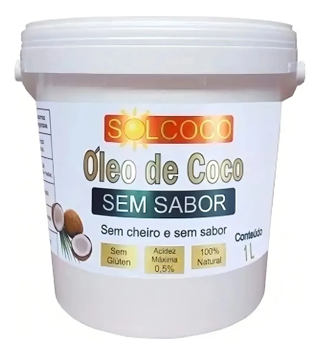 Oleo De Coco Sem Sabor 1lt Solcoco