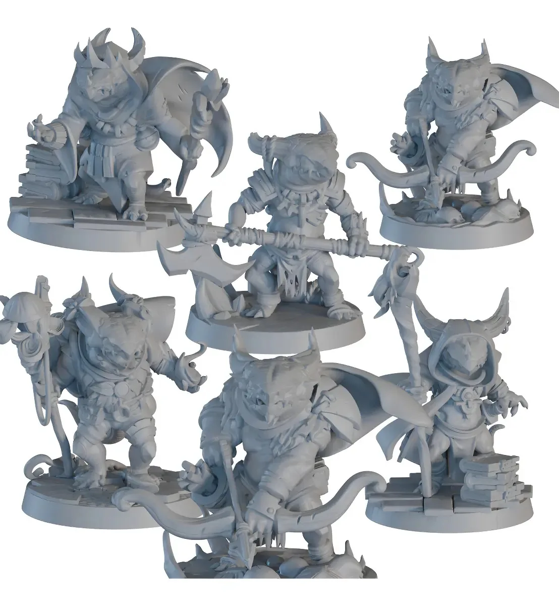 Miniaturas Kobolds Criados Do Dragão Rpg Compatível D&d Dnd