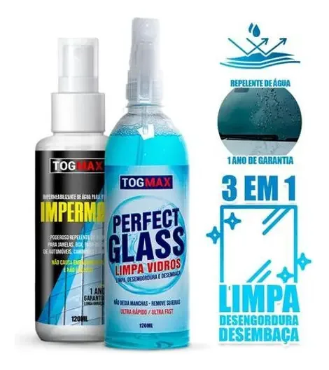 Kit Repelente De Água Para Vidros Instant Dry 500ml