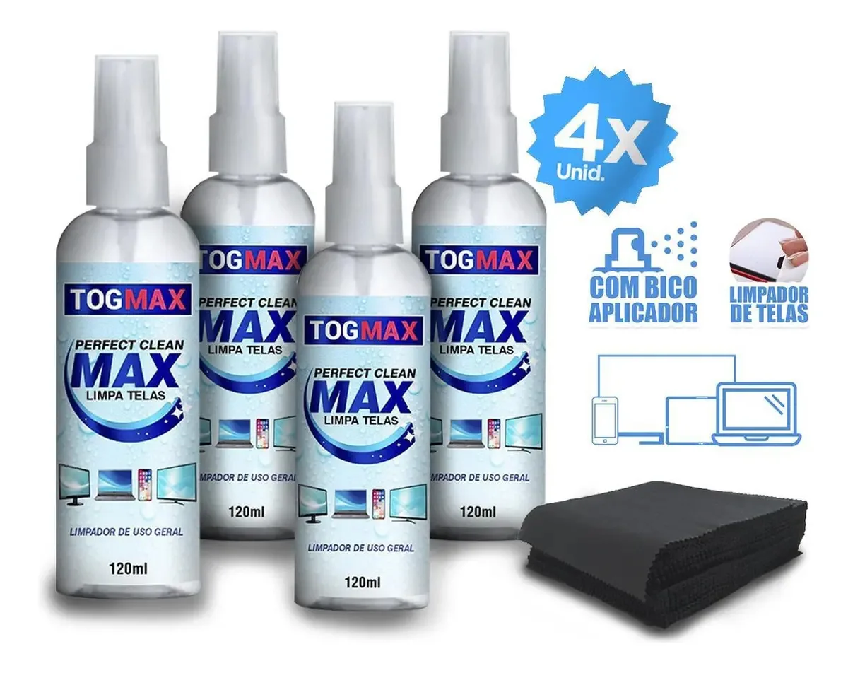Limpa Telas Start 480ml + Pano Microfibra Produto Eficiente