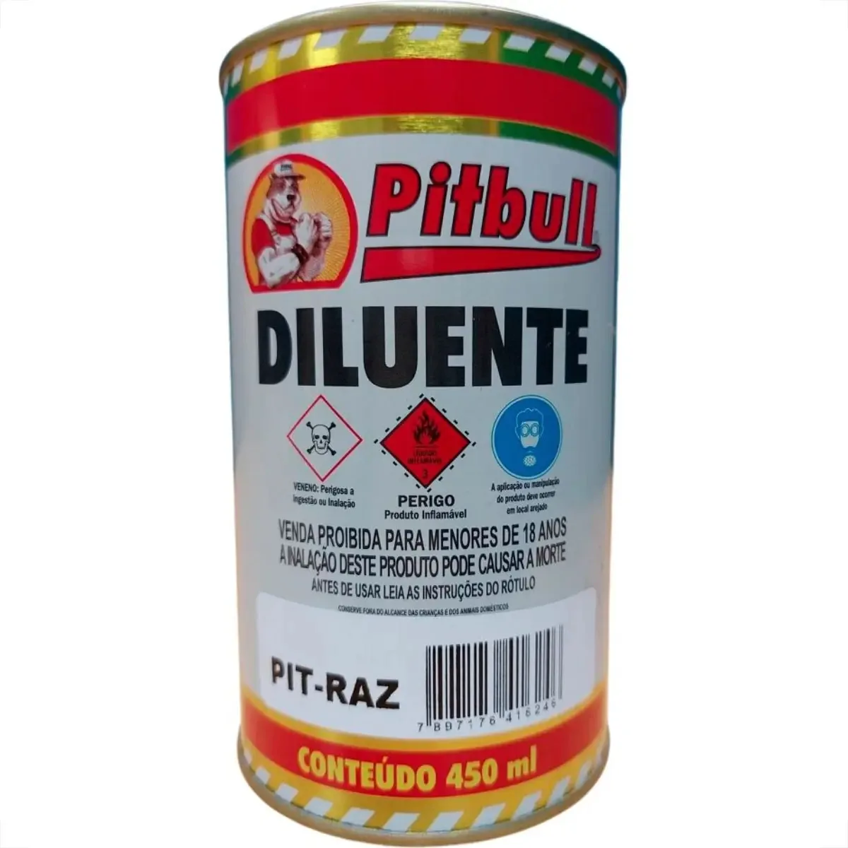 Aguarras Pitbull 450ml Arpt45012 - Kit C/12