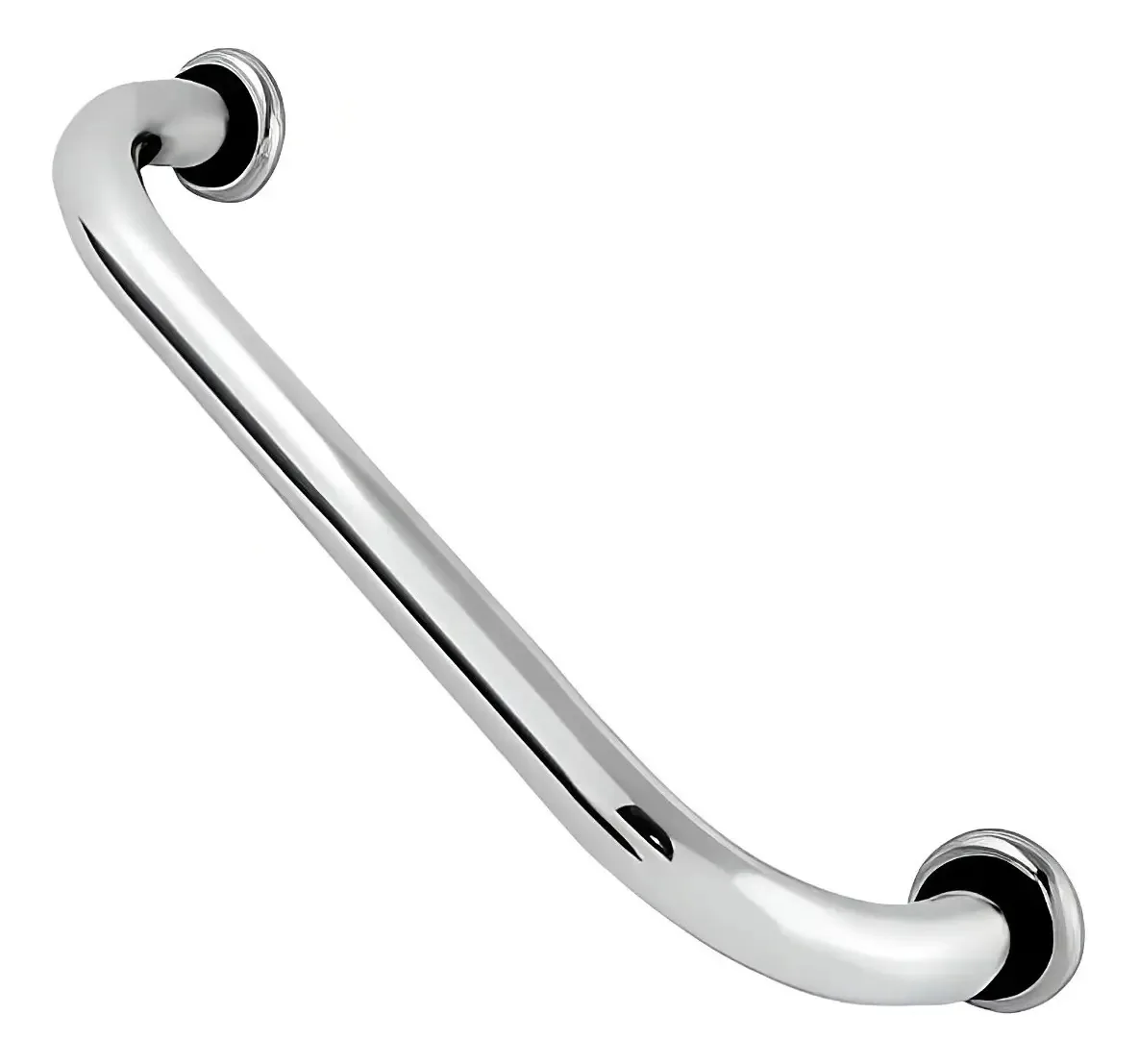 Barra De Apoio Em Aluminio 40cm Idosos Deficientes Banheiros Cor Prateado