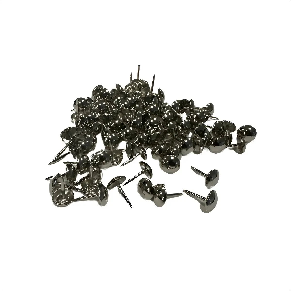 Kit 100 Tachas Tapeceiro Cabeceiras Cortiça Acabamento Cor Niquelada
