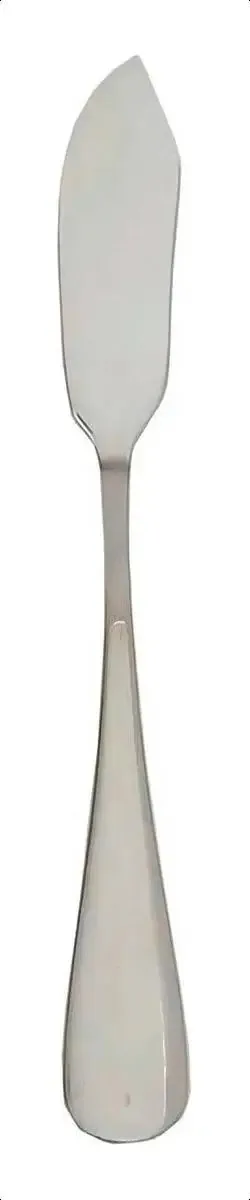 Faca Espátula De Patê Manteiga Talher Inox Prata 12 Peças Cor Prateado