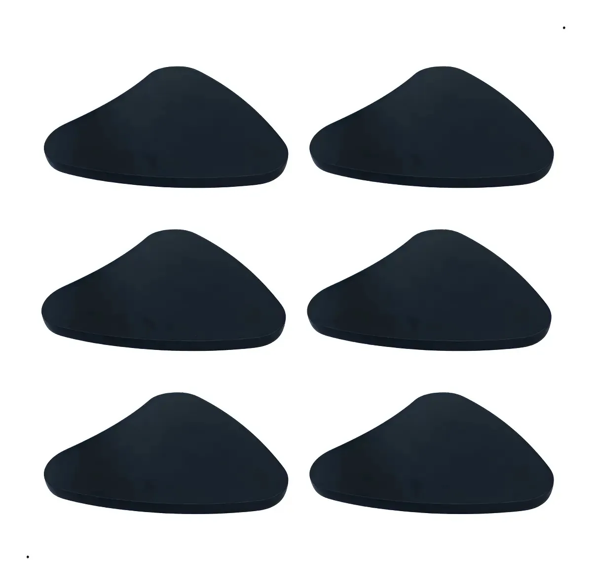 Kit com 6 Pranchetas Triangulares de Madeira Preta EscriteX para o Lado Esquerdo de 31cm