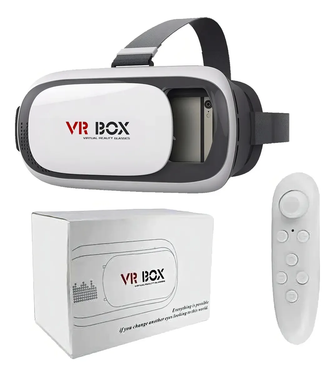 Óculos de Realidade Virtual Vezanni para Celular Com Controle Remoto