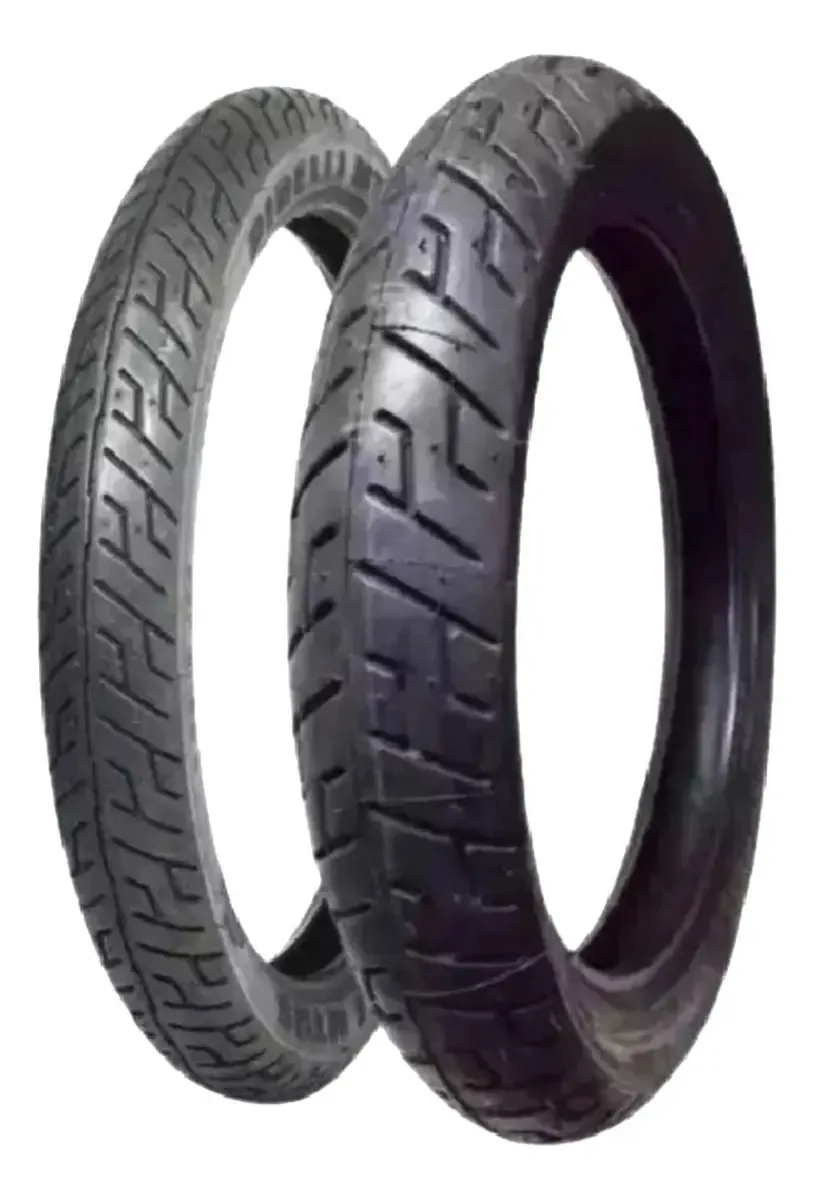 Pneus 2.75-18 + 100/90-18 Pirelli Mt 65 Sem Camara