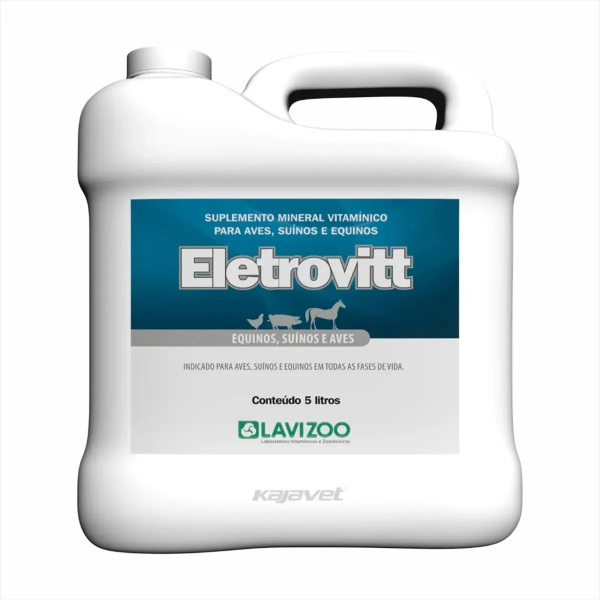 Eletrovitt 5l Suplemento Vitaminas Aves Equinos E Suínos