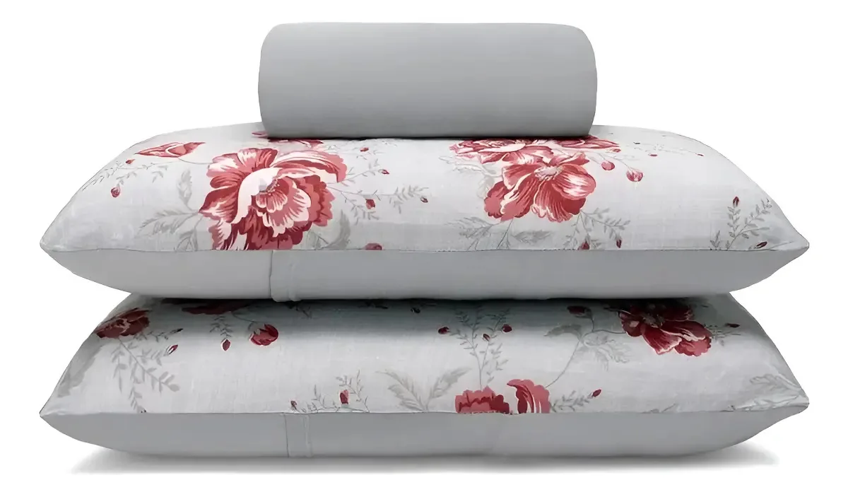 Jogo Cama Casal Basic Rolinho 3 Peças 100% Malha Algodão