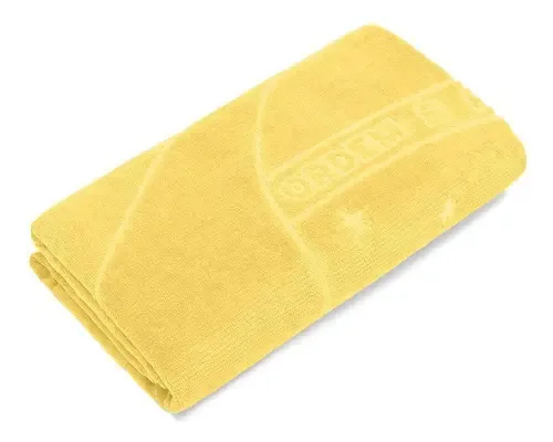 Toalha Bandeira Do Brasil Jacquard 70x140cm Amarela