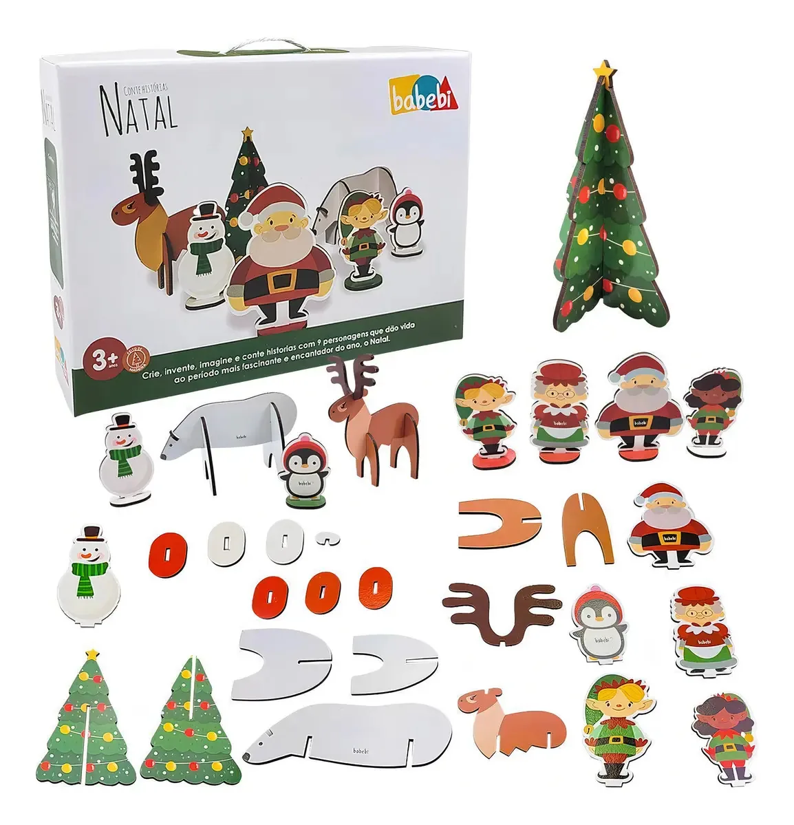 Brinquedo Faz De Conta Histórias De Natal Montar Personagens