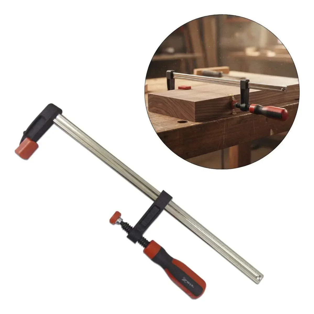 Kit 4 Grampos Sargento 300x50x370 Mm P/ Carpinteiro 204059 Onetools