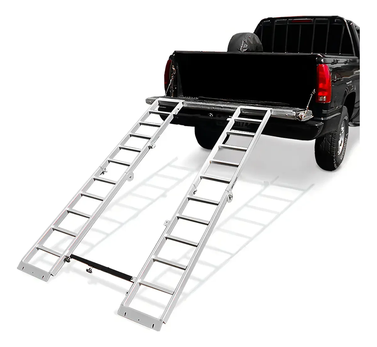 Rampa Dobrável Para Quadriciclo Gtnox Aço Carbono 400kg Cinza