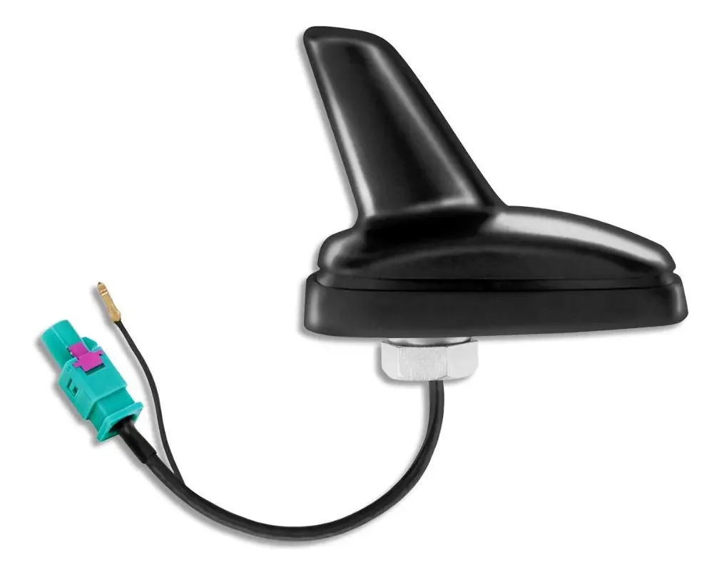 Antena Teto Traseiro Baby Shark Black Piano Conector Fakra