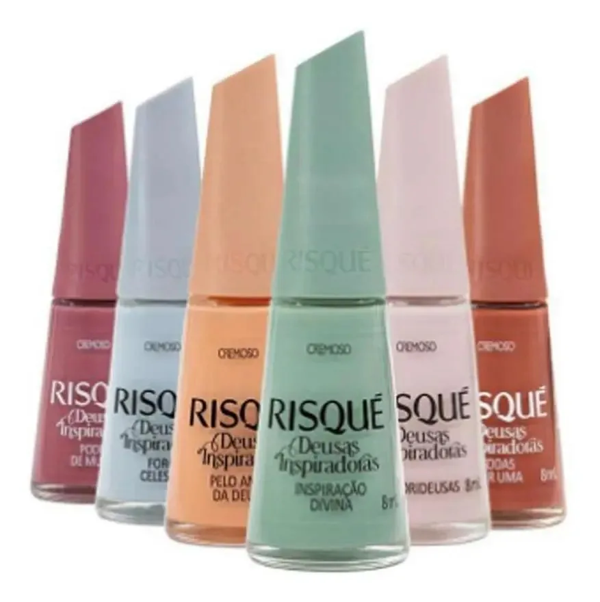 Esmaltes Risque Deusas Inspiradoras 6 Unidade