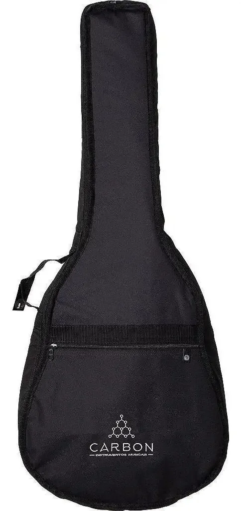 Capa Para Violão Folk Acolchoada Preta Carbon