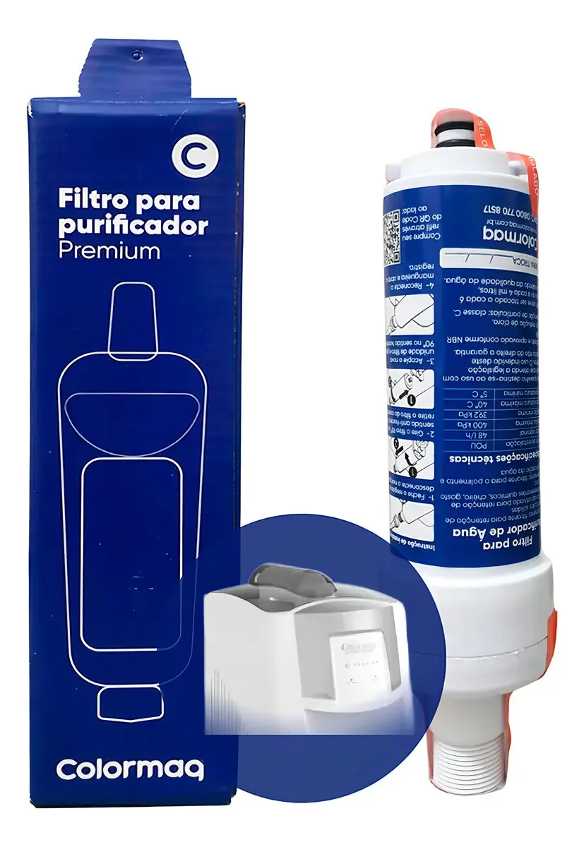 Filtro Refil Colormaq P/purificador De Água Premium