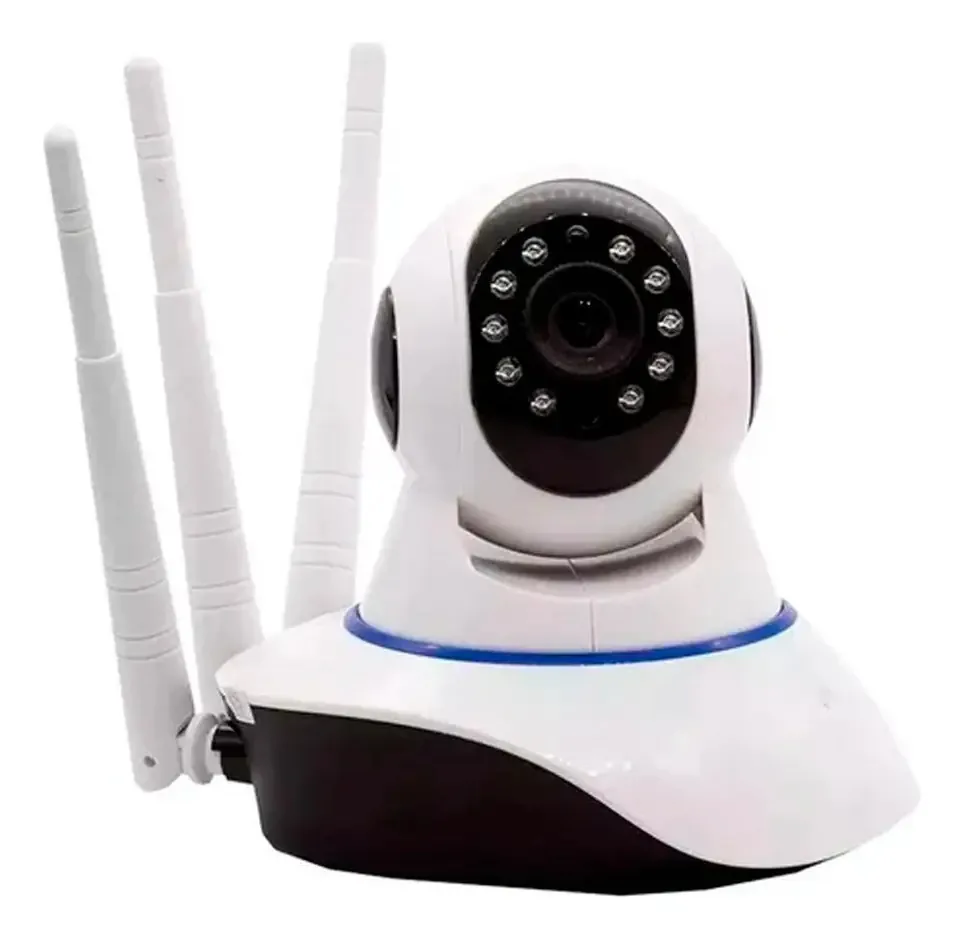Baba Eletronica Camera Ip Wifi Sd Visao Noturna 3 Antenas