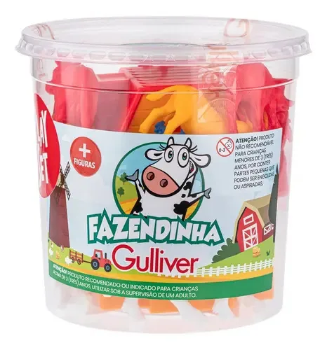 Balde Fazendinha Figuras 1039 - Gulliver