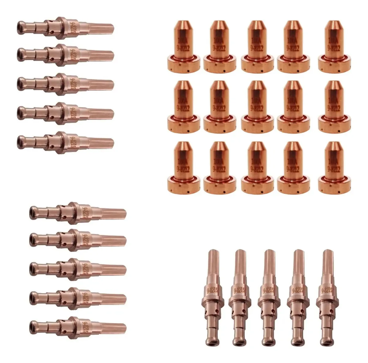 Kit de Eletrodos e Bicos Plasma Esab, 30 Peças em Cobre