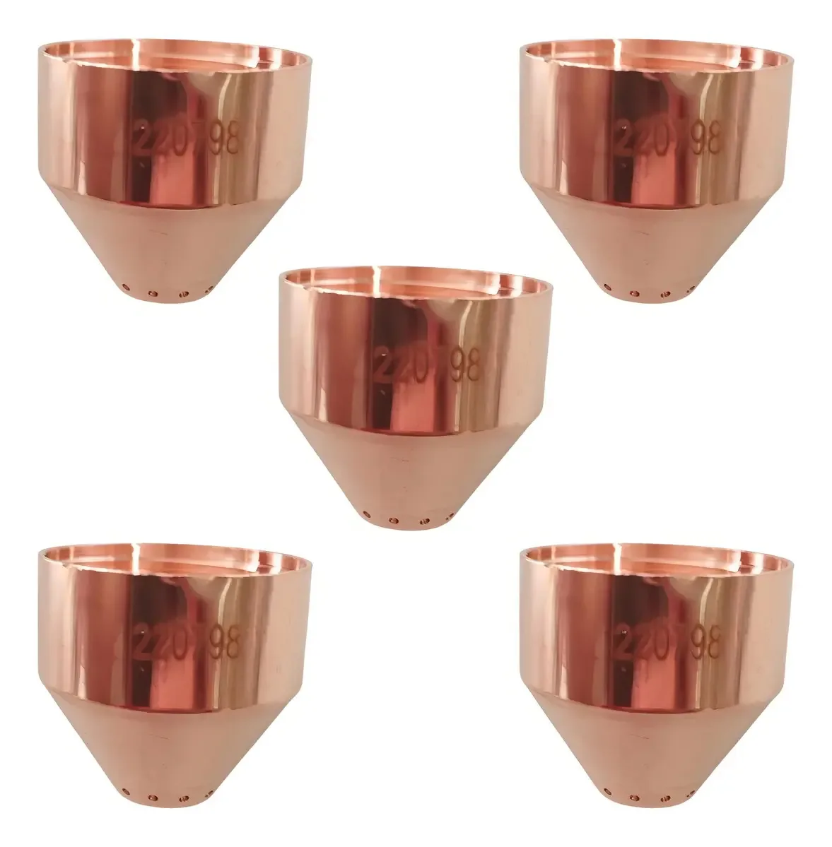 Kit 5 Bicos Goivagem Hypertherm Powermax 45 65 85 105 220798 Cobre