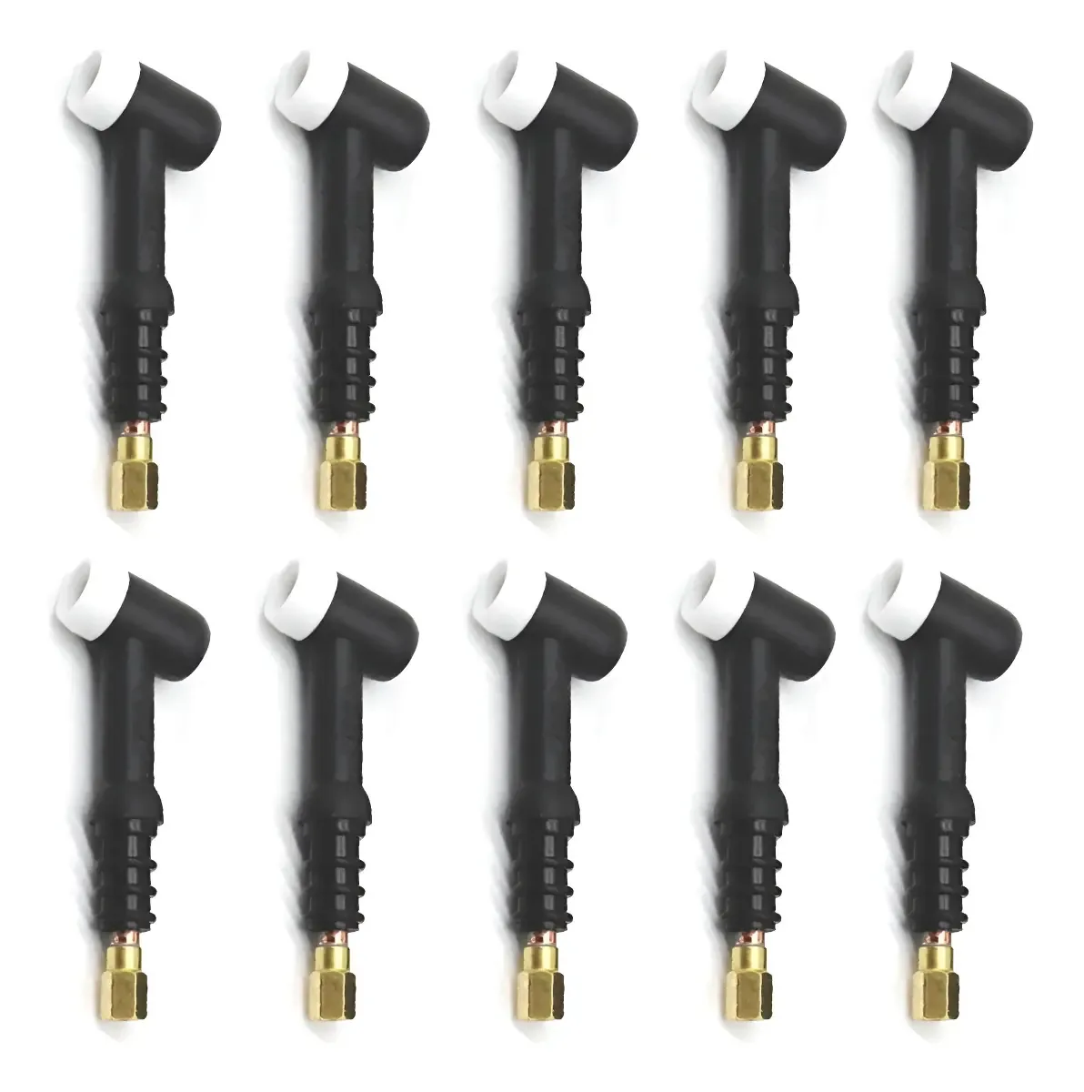 Kit 10 Cabeça Tocha TIG V8 WP17 Cobre Para Soldagem Profissional