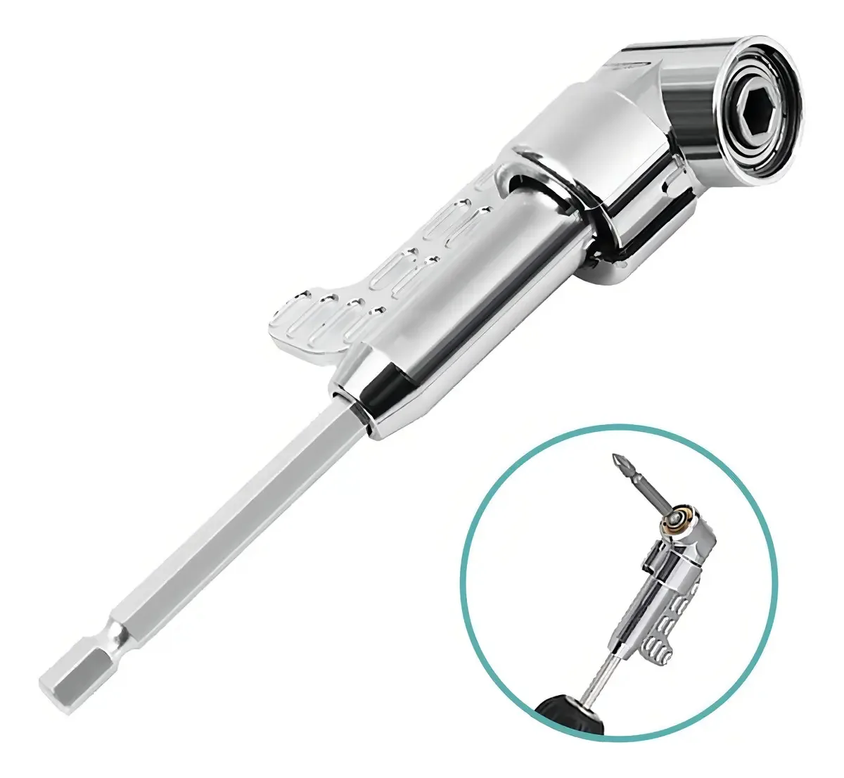 Extensor Haste Prolongador Angular Parafusadeira Longo 13 Cm