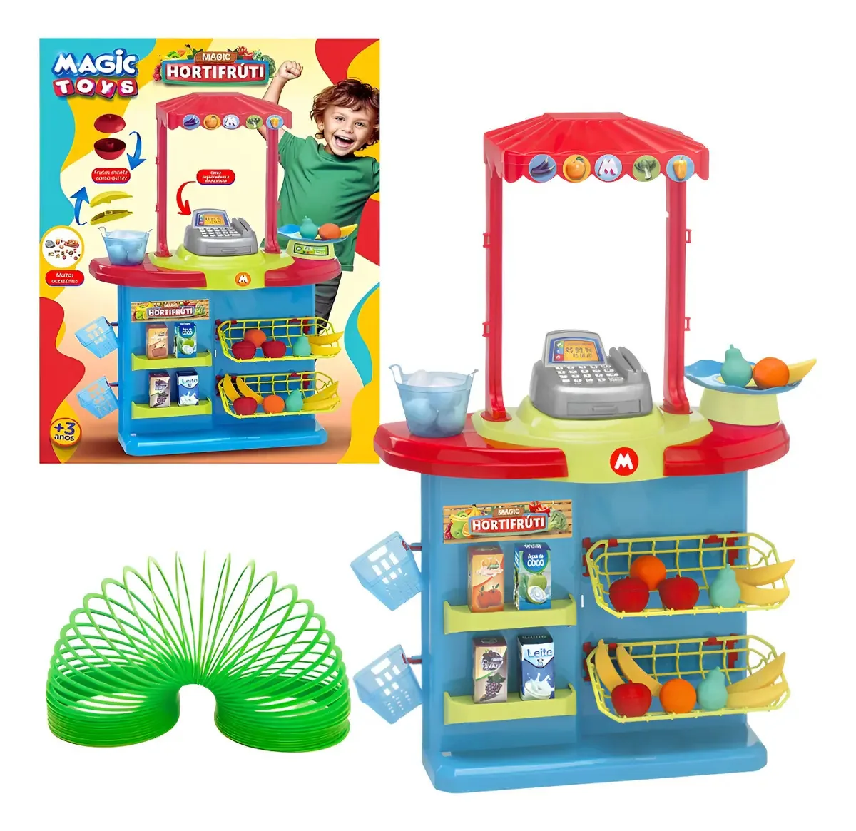Mercadinho Feirinha Infantil Com Frutas Brinquedo Hortifruti