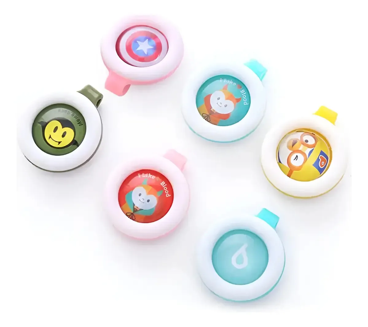 Botão Repelente Infantil Citronela KIKIT 4,5x3,5x2cm
