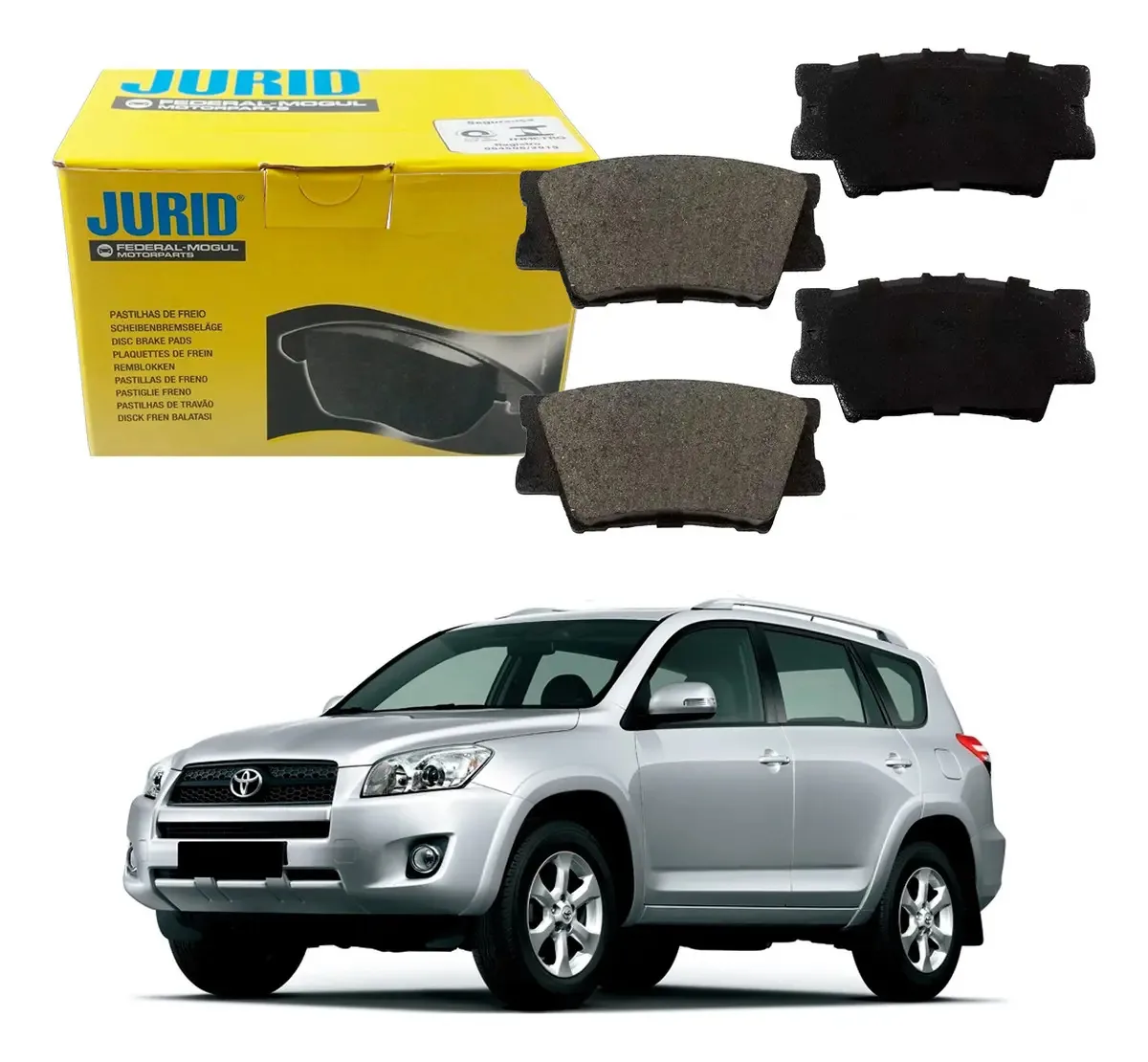 Pastilha Freio Traseira Jurid Rav4 2.4 2011 Hqj2278