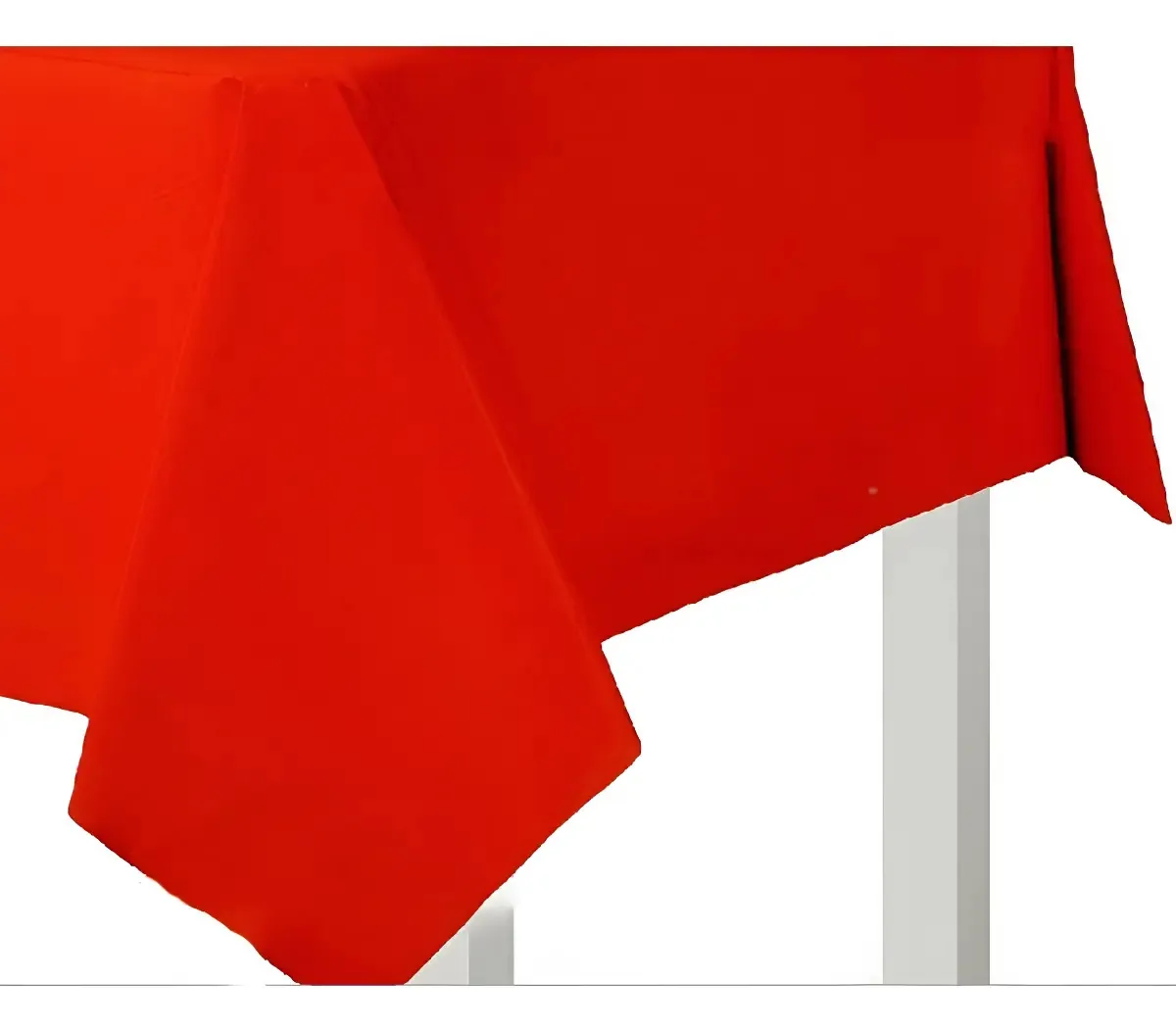 30x Toalhas De Mesa De Plástico Perolizada Lisa 80x80 Cor Vermelho